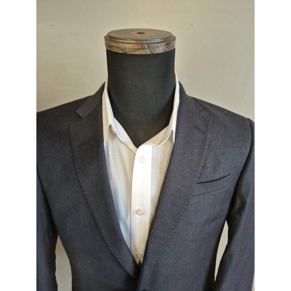 Vitarelli Mens Sports Coat 38R Gray Italy 2 Button Single Breasted Jacket